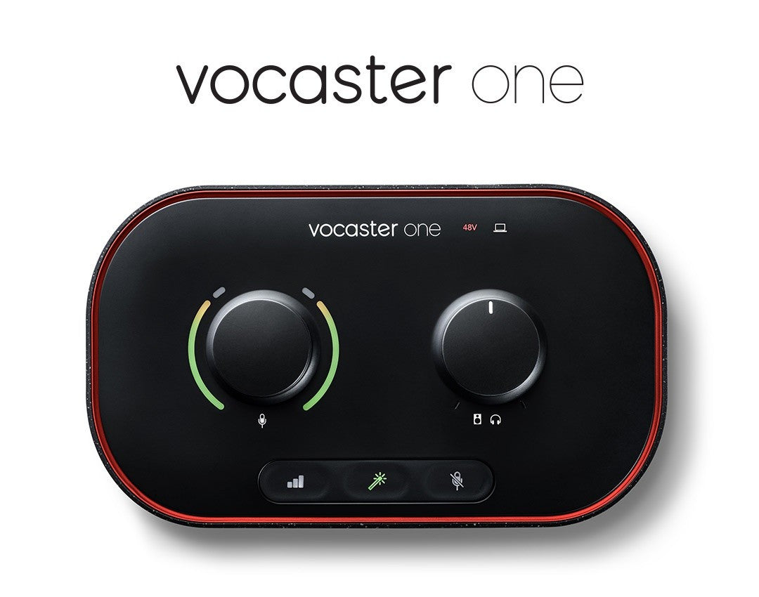 Focusrite Vocaster-One The podcast interface for solo content creators
* Broadcast quality sound – Get studio sound in second