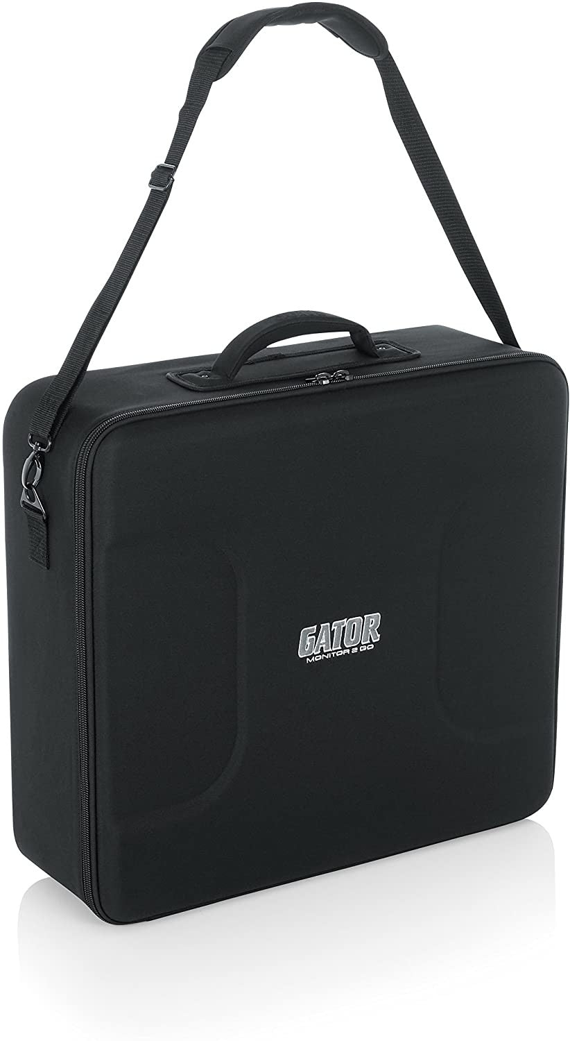 Gator G-MONITOR2-GO22 Rigid EPS Foam Lightweight Case; EVA Top; Fits Flat Screen Monitors Up to 22"
• Internal padded straps to