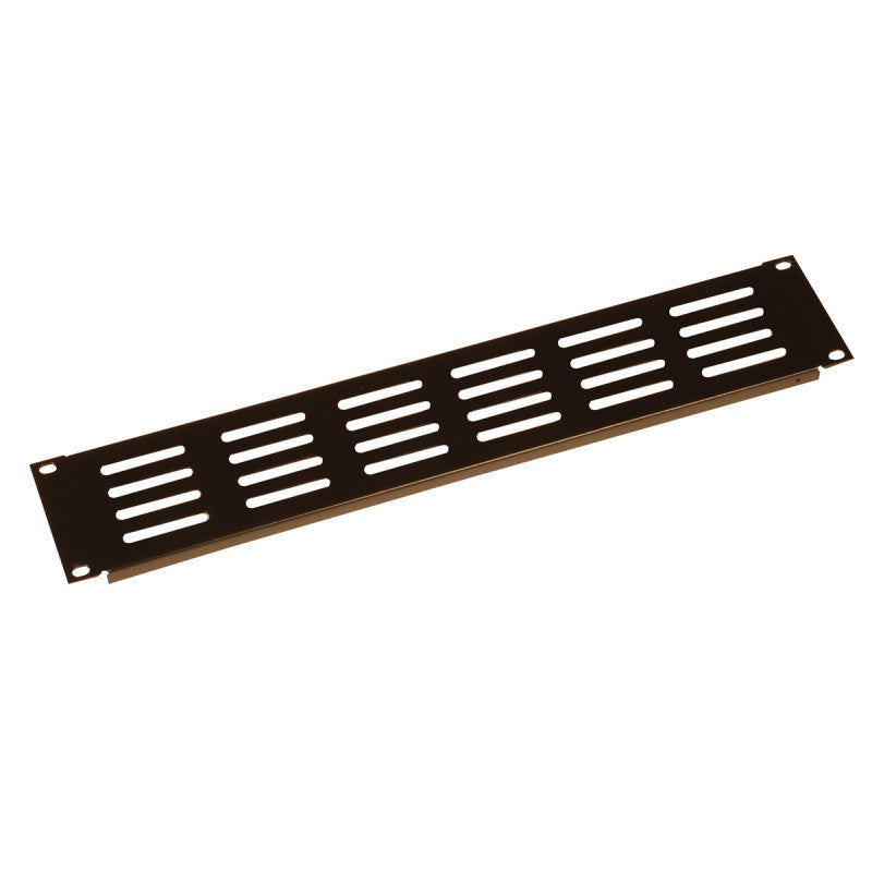 Gator GRW-PNLVNT2 2U flanged slotted panel w/ elongated vent holes