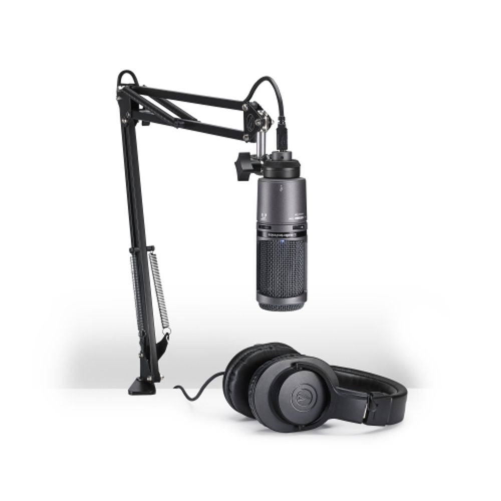 Audio-Technica AT2020 USB+PK The AT2020USB+PK vocal microphone pack is designed for streamers, podcasters, and other content cre