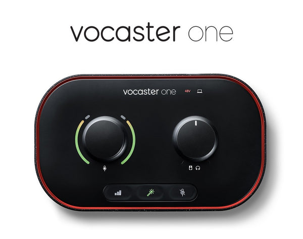 Focusrite Vocaster-One The podcast interface for solo content creators
* Broadcast quality sound – Get studio sound in second